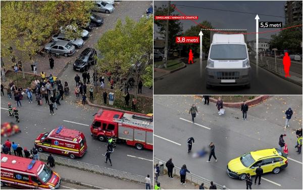 ANIMAŢIE. Femeie, în stare critică după ce a fost rănită de un cablu STB, agăţat de un camion