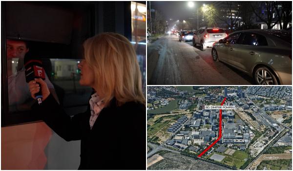 Cel mai aglomerat bulevard din Bucureşti. Câteva sute de metri, parcurşi şi în două ore