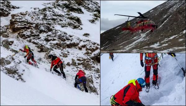 A cincea zi de căutări pentru tânărul dispărut în Munţii Bucegi. Elicopter Black Hawk, folosit în premieră