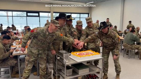 Cum au sărbătorit militarii americani de la baza Mihail Kogălniceanu Ziua Recunoştinţei