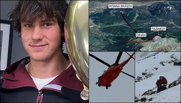 George, turistul britanic de 18 ani, căutat de 7 zile în munţii Bucegi. Mama: "O viaţă fără el, de nesuportat"