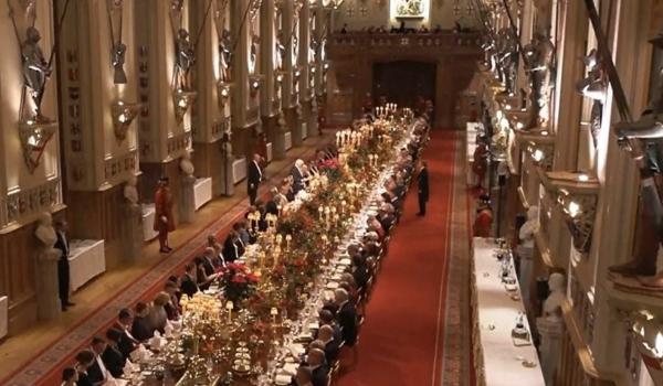 Seară de gală la Palatul Windsor, unde Regele Charles l-a primit pe preşedintele Germaniei