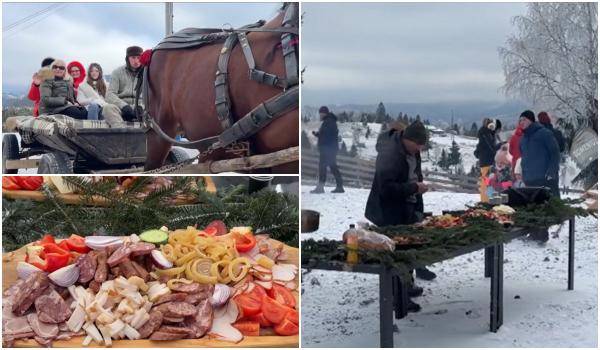 Crăciun de poveste în Bucovina. Turiştii s-au bucurat de omăt, preparate tradiţionale şi surprize la tot pasul