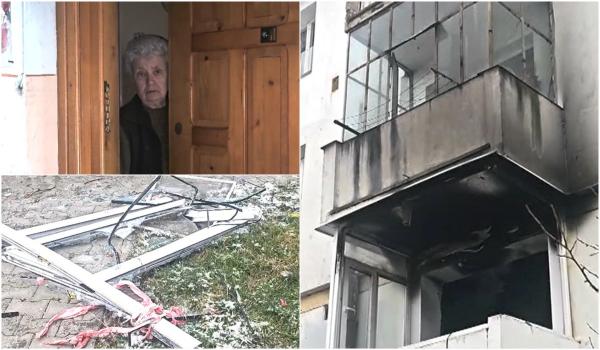 Mărturia teribilă a unei locatare din blocul zguduit de explozie la Oneşti: "S-au lovit de uşa mea"