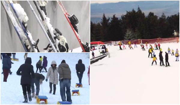 Pârtii pline în a doua zi de Crăciun. Cum s-au bucurat turiştii de primele zile cu zăpadă