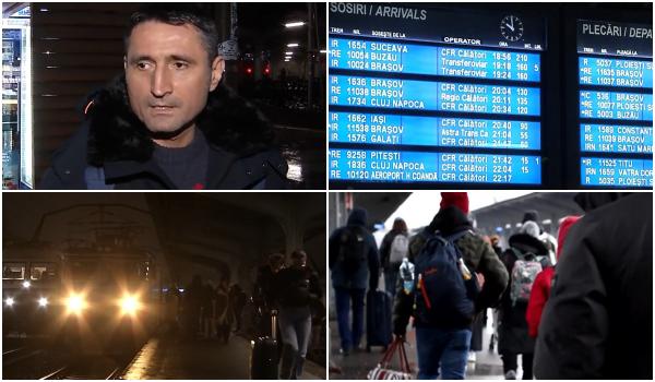 Trenuri CFR, blocate ore în șir lângă București, după tăierea unui cablu de semnalizare: Ba mergea, ba stătea