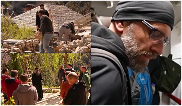 Reacția unui român ajuns pe Muntele Athos, în plin sezon rece: "Ne-au pus să ne descălţăm şi să luăm papuci"