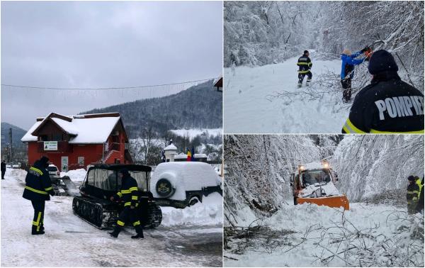Vreme extremă în România: drumuri blocate, şcoli închise, turişti izolaţi şi temperaturi de -20 de grade