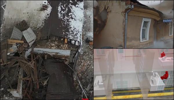 ANIMAŢIE. Explozie la sediul Poliţiei din Lugoj, care nu era racordat la gaze