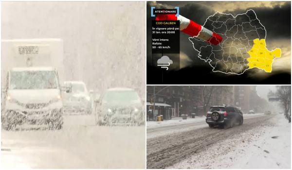 Ciclonul care a făcut ravagii în Portugalia şi Spania lovește România. Alertă de ger şi ninsoare în toată ţara
