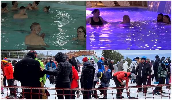 Relaxarea nu ține cont de scumpiri: Românii se înghesuie în weekend la piscină sau pe pârtie