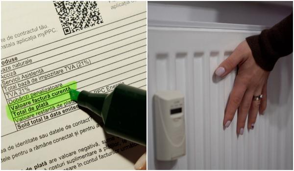 Factura la gaze primită acum la un apartament din Bucureşti. În ianuarie 2025 era 309 lei