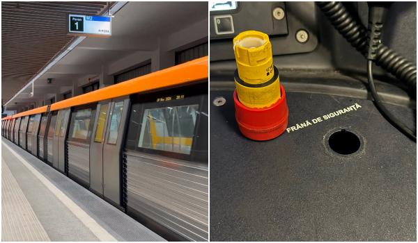 Noul tren Metropolis s-a stricat în probe. Mecanicul de la metrou a rămas cu butonul de frână în mână
