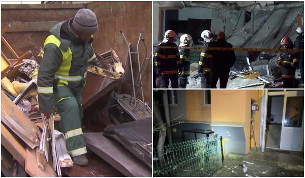 Filmul exploziei din Chitila. Locatarii din garsoniera unde s-a produs deflagraţia ar fi folosit o butelie