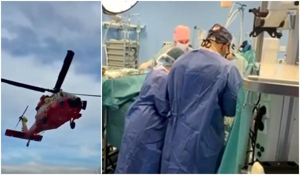 Cursă contracronometru pentru o nouă şansă la viaţă. Un Black Hawk a transportat organe vitale pentru pacienţi
