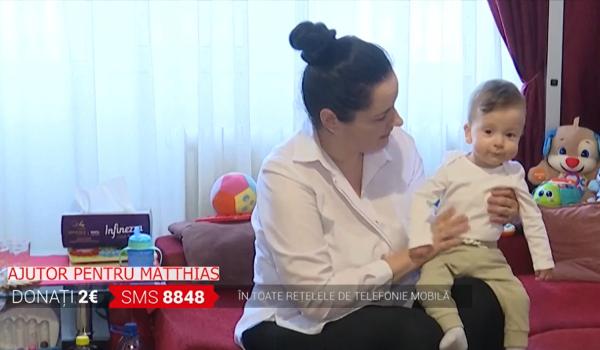 La doar 9 luni, Mathias așteaptă operația care îi poate salva viaţa, după luni de luptă cu o inimă bolnavă