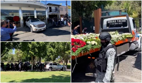 "El Mencho", înmormântat în sicriu de aur, cu fanfară şi cinci camioane de coroane după razii sângeroase