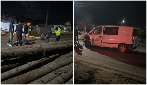 Trei persoane rănite grav după ce un căruţaş băut a intrat pe contrasens şi a lovit o autoutilitară