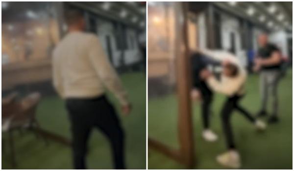 Bătaie cu cuţite pe o terasă din Cluj. Un om înjunghiat, altul rănit după ce arma unui poliţist s-a descărcat