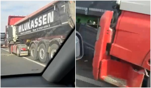 TIR care transporta o substanță periculoasă, răsturnat în Timiș. Zona a fost evacuată pe 500 de metri