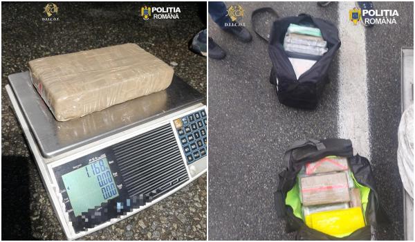 30 de kilograme de cocaină, descoperite de poliţiştii din Mehedinţi într-un TIR din Turcia