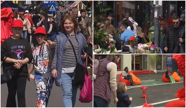 Cum se distrează bucureștenii de Florii. Piața Dorobanți, redeschisă după 6 ani, cu ateliere și spectacole