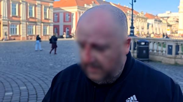 Bătaie în centrul Timișoarei, începută de la un claxon. Un bărbat a ajuns la spital