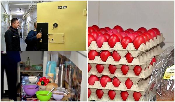 Meniu de Paște după gratii cu 9 lei pe zi. Ce primesc deținuții în ziua de Înviere