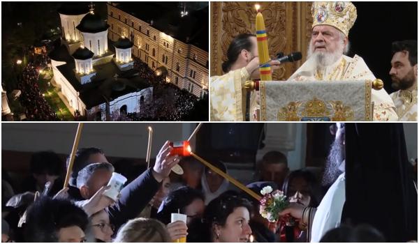 Noaptea Învierii în București: Mii de credincioși au primit Lumina Sfântă și au cântat "Hristos a Înviat!"