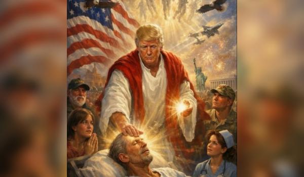 Cum explică Trump imaginea cu AI în care apare ca Hristos: "Am crezut că arăt ca un medic. Vindec oamenii"
