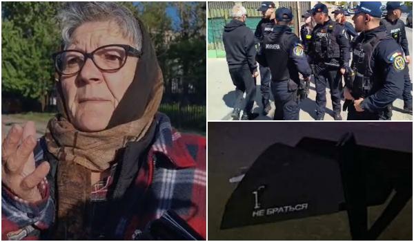"Mă duc să o iau pe mama". Momentul în care localnicii sunt evacuaţi după prăbuşirea dronei ruseşti, în Galaţi