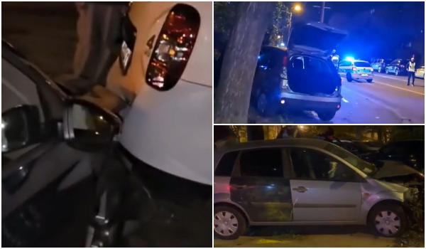 A trecut pe roșu, a făcut praf două mașini, apoi s-a făcut nevăzut. Şofer din Constanţa, vânat de poliţie