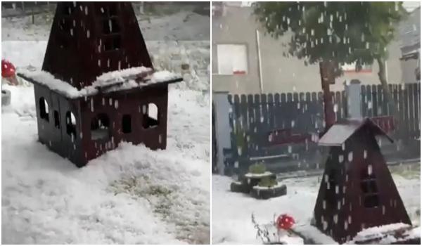 Vijelii şi grindină în mai multe judeţe din ţară noaptea trecută. Vremea rea continuă şi astăzi