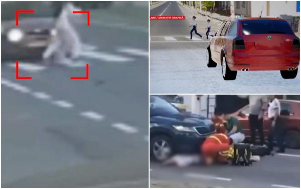 ANIMAŢIE. Două fetiţe, călcate pe trecere, în Buşteni, de un şofer care n-a frânat deloc