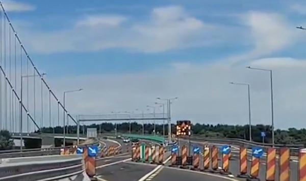 Podul de la Brăila, din nou în reparații, la 3 ani de la inaugurare. CNAIR dă vina pe constructorii italieni