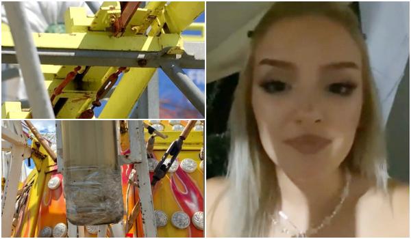 "A căzut cu capul pe fiare". O tânără, la un pas de tragedie după ce i s-a desprins centura într-o tiribombă