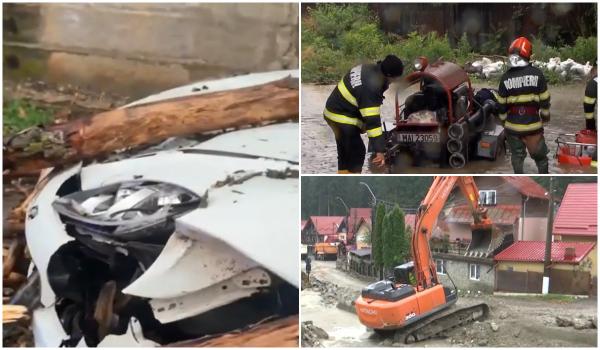 Localitatea din România izolată de puhoaie. Zeci de case au fost inundate, iar oamenii evacuaţi