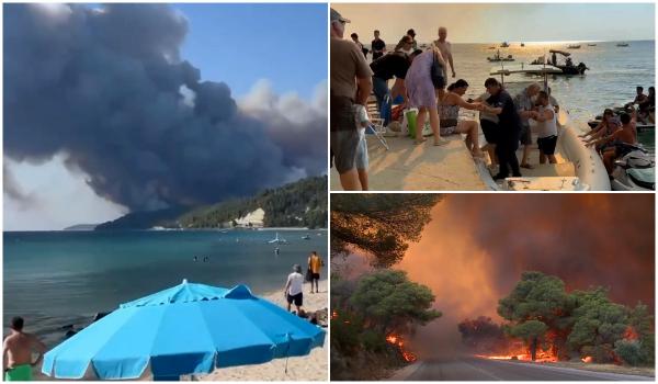 Româncă, martoră la infernul din Halkidiki: "Tot dealul era negru". O staţiune, înconjurată de un zid de foc