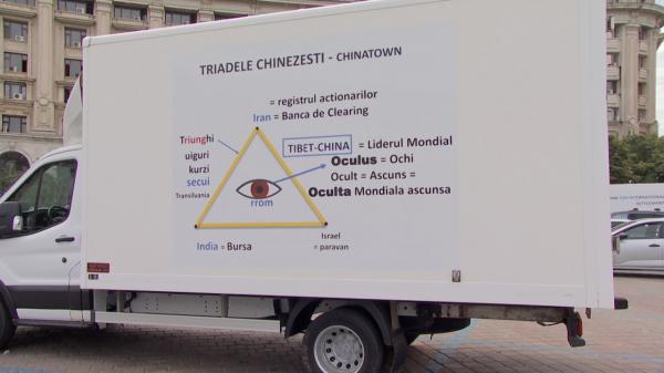 Teorii ale conspiraţiei, promovate pe maşini în Bucureşti, chiar sub nasul SRI