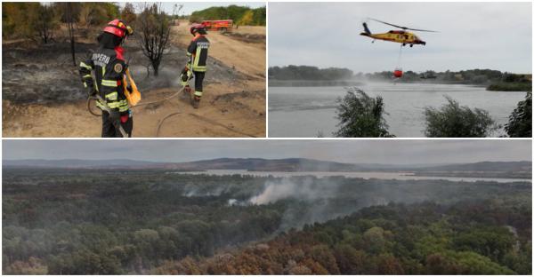 Zile de foc pentru pompierii români în Serbia. Incendiile au ajuns la mai puțin de 20 km de graniță