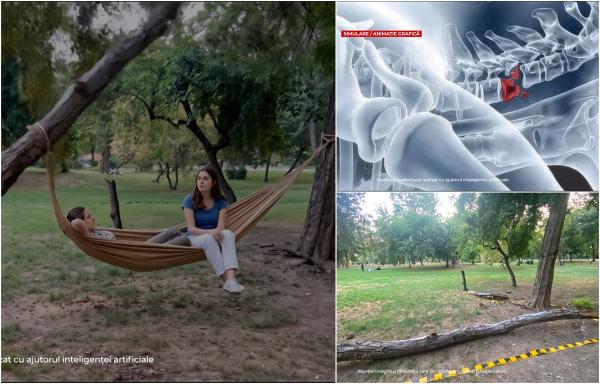 ANIMAŢIE. Tânăra strivită de copac în Parcul Cişmigiu ar putea rămâne paralizată
