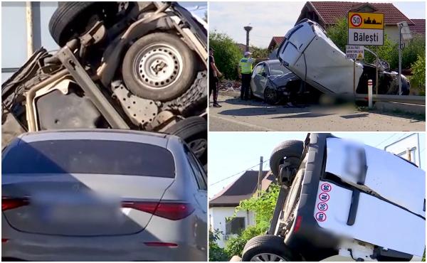 O depășire riscantă s-a încheiat cu moartea unui bărbat de 35 de ani în Băleşti. "100 de metri s-a dus"