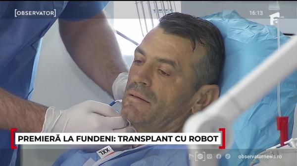 Premieră în România: transplant hepatic făcut de un robot, de la donator viu