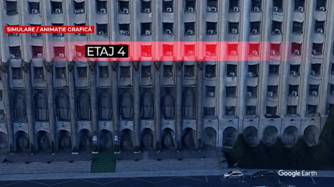 ANIMAŢIE. Cum a căzut 15 metri în gol liftul de la Ministerul Transporturilor. 5 persoane, rănite