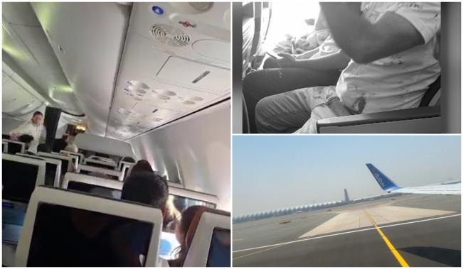 Filmul tentativei de deturnare a avionului cu 180 de pasageri. Daune la aeronavă, după căderea în gol