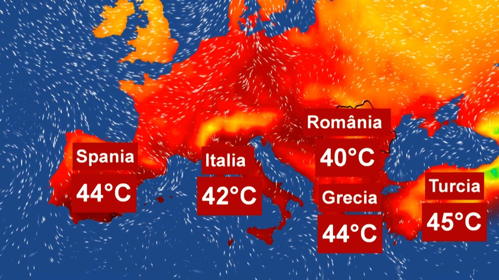 L’anticiclone di Cerberus “scioglie” i Paesi del bacino del Mediterraneo.  Italia, Spagna e Grecia, spinte da temperature sopra i 40 gradi