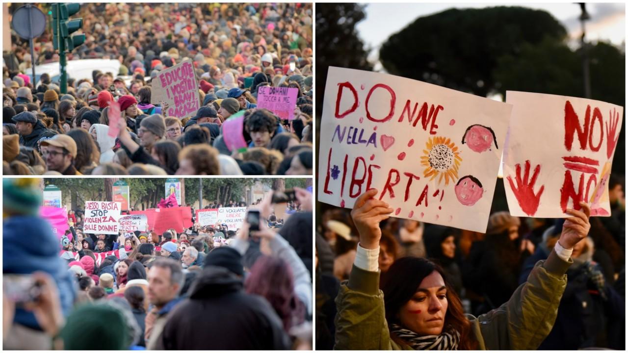 Proteste in Italia contro la violenza domestica.  Dall’inizio dell’anno sono state uccise 103 donne, di cui 5 provenienti dalla Romania e dalla Repubblica Moldova.