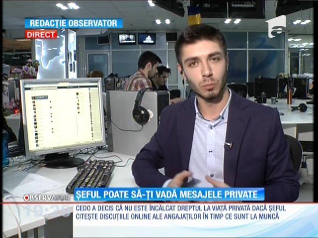 CEDO, în cazul unui român concediat pentru că vorbea pe Messenger. Șeful are dreptul să-ți citească mesajele personale din mediul online