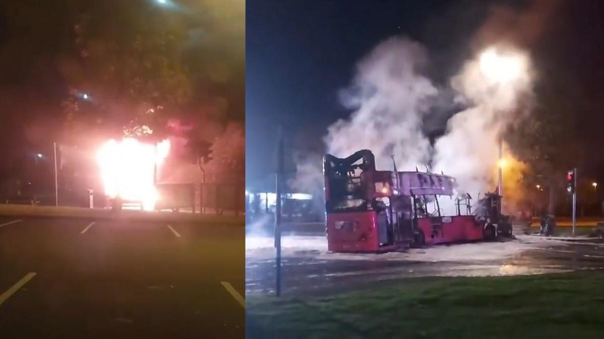 Autobuz deturnat și incendiat. Indivizi înarmați au semănat teroare în Irlanda de Nord