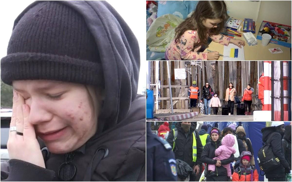 Poveştile nescrise ale refugiaţilor ucraineni. Fug din calea războiului, dar iau durerea despărţirii de familie cu ei: "Mi-e frică pentru ţara mea"